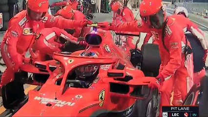 Kimi Raikkönen überfährt beim Boxenstopp seinen Mechaniker I Horrorunfall @ Grand Prix Bahrain 2018