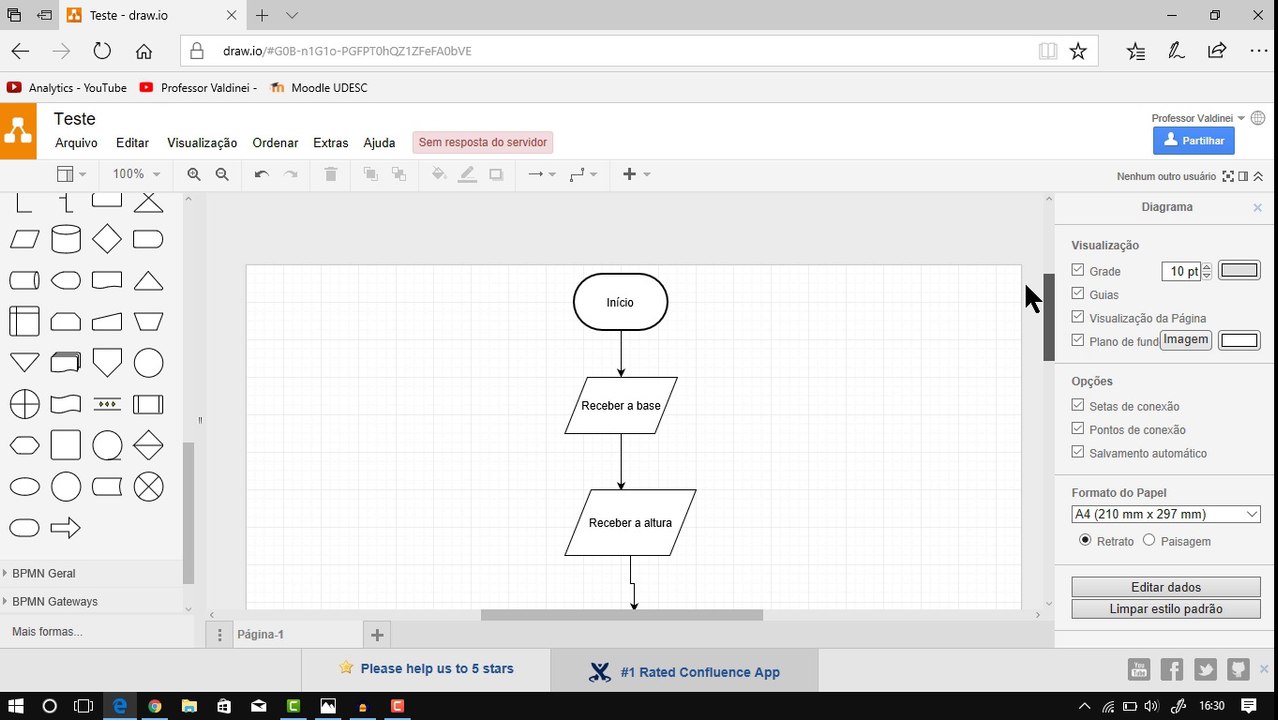 COMO USAR O DRAW.IO (PT-BR) | Tutorial para criar fluxogramas/diagramas de blocos