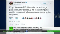 Evo Morales critica la política de EE.UU. contra el narcotráfico