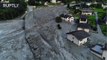 Un dron filma la devastación tras el deslizamiento de tierra en la frontera suizo-italiana