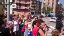 Momento de la detención del 4.º sospechoso relacionado con los atentados en Barcelona y Cambrils