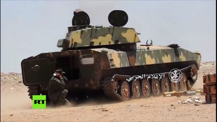 Siria: Tanques y misiles sirios atacan al Estado Islámico