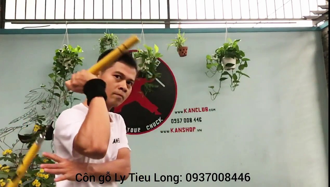 [Nunchaku - SLOW MOTION #3] Côn nhị khúc gỗ Lý Tiểu Long, trục xoay. #Kanshop. #Nunchaku. Kanclub