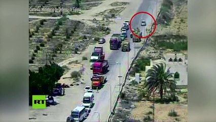 Un tanque APLASTA un coche bomba y frustra un atentado terrorista