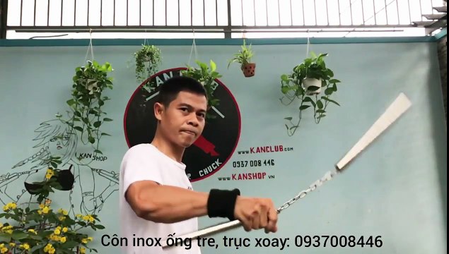 [Nunchaku - SLOW MOTION #6] Côn nhị khúc inox ống tre. #Kanshop. #Nunchaku. Kanclub