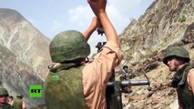 El Ejército ruso elimina las consecuencias de un deslizamiento de tierra en Tayikistán