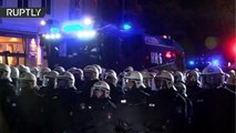 La Policía de Hamburgo dispersa con cañones de agua las protestas en vísperas del G20
