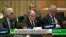 El canciller argentino retoma el reclamo por las Malvinas ante la ONU