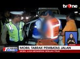 Mobil Tabrak Pembatas Jalan, Evakuasi Korban Dramatis
