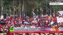 Venezuela: El chavismo y la oposición salieron a las calles durante varios días consecutivos