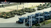 Corea del Norte exhibe sus misiles balísticos Pukkuksong-2 durante un desfile militar