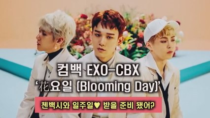 엑소 첸백시, ‘花요일’ 공개! '첸백시와 일주일?' 역대급 컴백!