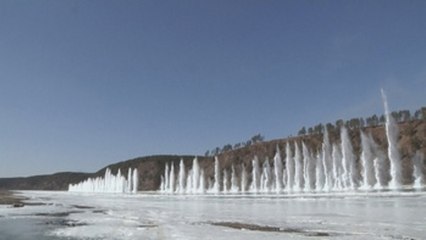 China dinamita el río Amur, fronterizo con Rusia, para romper capas de hielo
