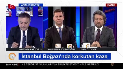 Kuru yük gemisi yalıya çarptı