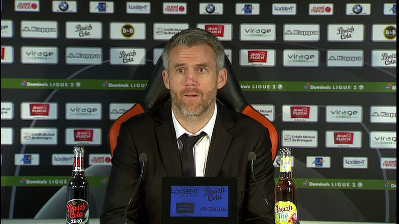 La réaction de Mickaël Landreau après FC Lorient - Paris FC (2-0)