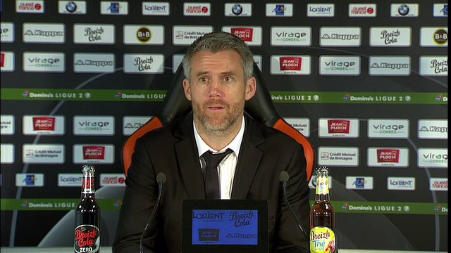 La réaction de Mickaël Landreau après FC Lorient - Paris FC (2-0)