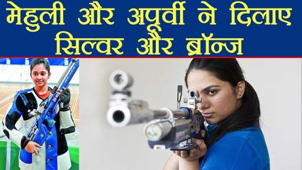 Commonwealth Games 2018:  Mehuli Ghosh wins silver, Apurvi Chandela bags bronze | वनइंडिया हिंदी