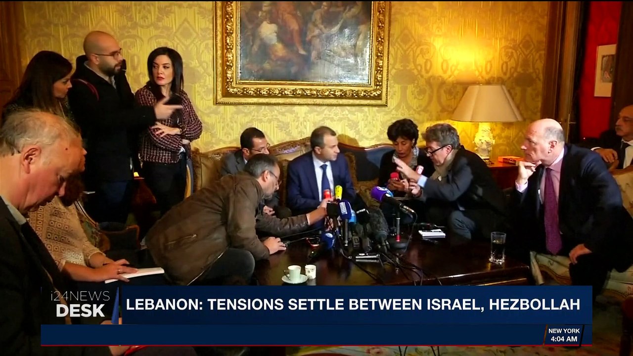 i24NEWS DESK | Lebanon: tensions settle between Israel, Hezbollah  | Monday, April 9th 2018