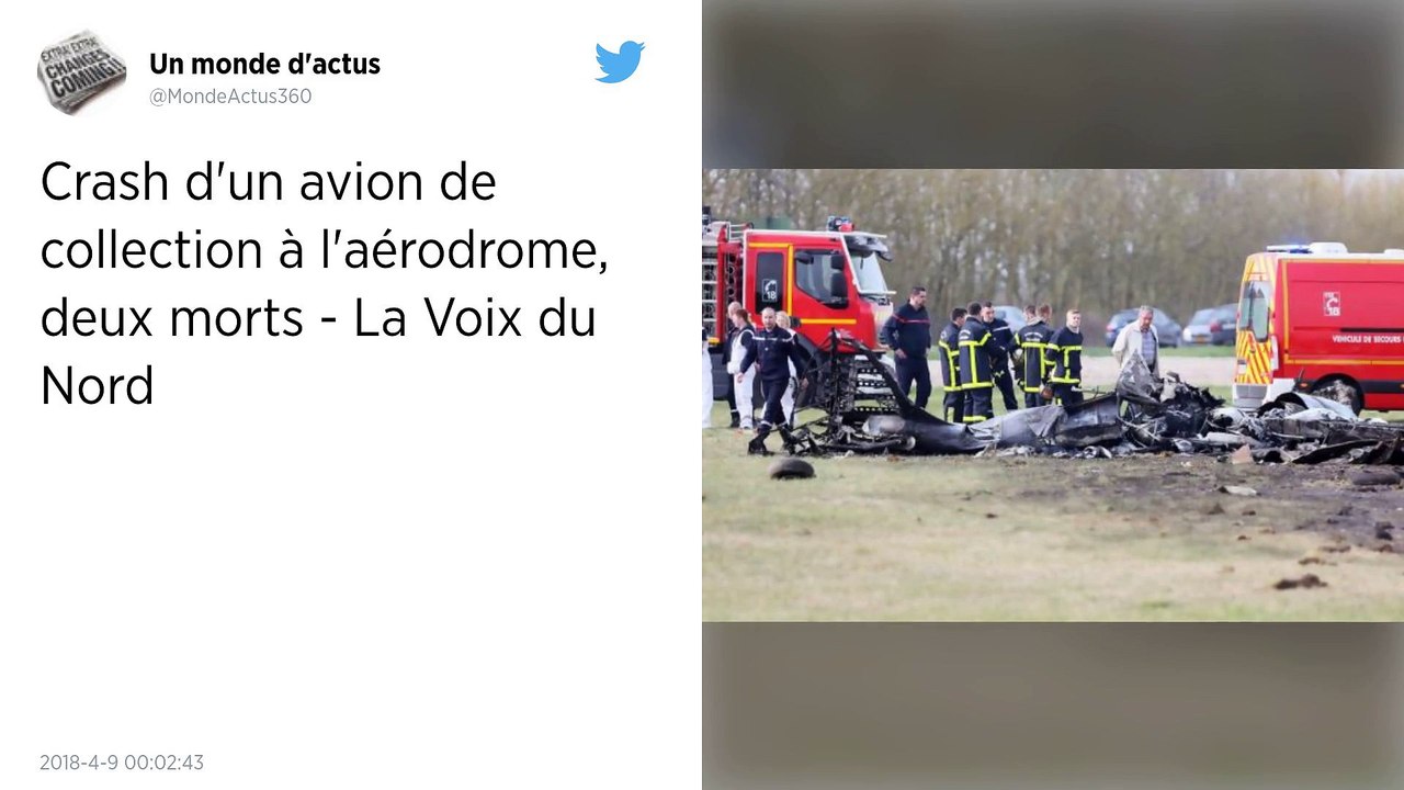 Crash d'un avion de collection en bout de piste : deux morts près de Lens.