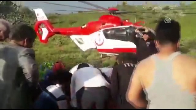 Dağlık alandaki yaralı çocuk ambulans helikopterle alındı - KAHRAMANMARAŞ