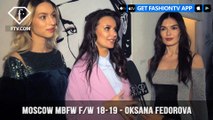 Oksana Fedorova Moscow Mercedes Benz Fashion Week Fall/Winter 2018-19 | FashionTV | FTV
