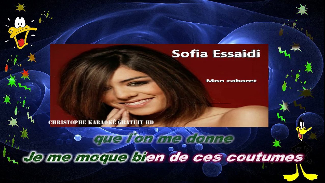 Sofia Essaidi - Mon Cabaret KARAOKE / INSTRUMENTAL