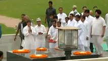 Rahul Gandhi reach Raj Ghat to observe hunger-strike over the atrocities on Dalits | Oneindia News