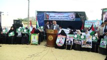 Gazze sınırında Filistinli tutuklulara destek gösterisi - GAZZE