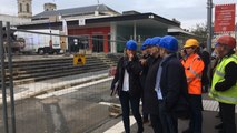 Visite du chantier des Halles à La Roche-sur-Yon