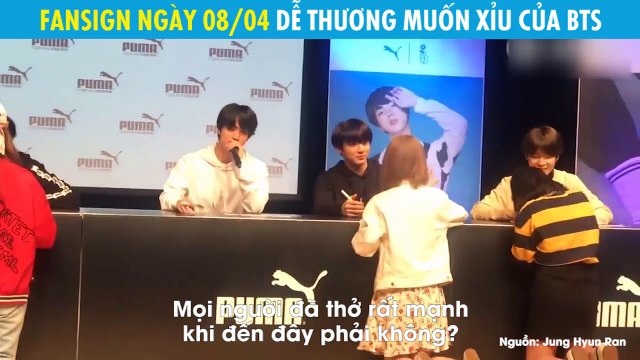 Những khoảnh khắc dễ thương, cute muốn xỉu của vựa muối BTS tại buổi fansign