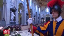 Pope Francis celebrated his first Mass as Pope in the Cathedral of St. John Lateran on April 7, 2013, saying God has 