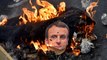 Un mannequin à l'effigie de Macron, pendu et brûlé - ZAPPING ACTU DU 09/04/2018