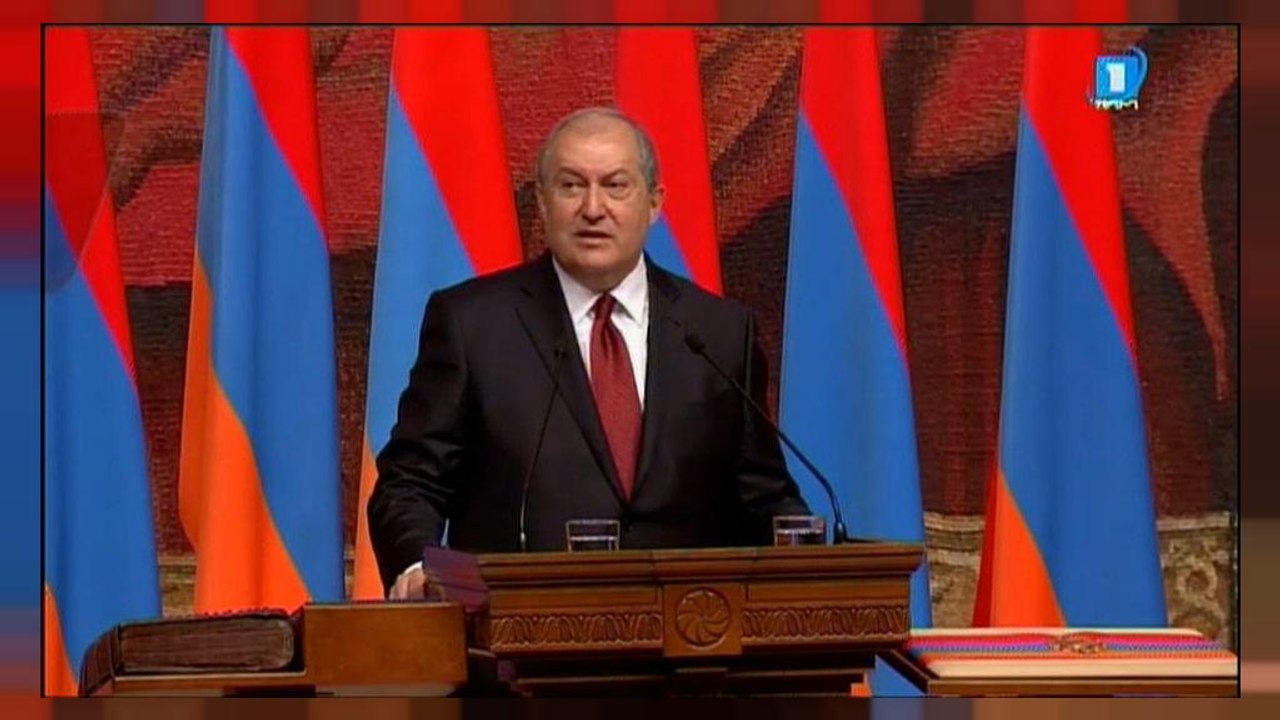 Le nouveau président arménien prête serment