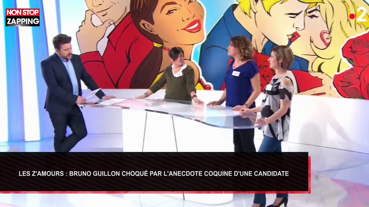 Les Z’amours : L’anecdote coquine d’une candidate choque Bruno Guillon (Vidéo)