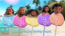 Disney Moana Lollipop Finger Family Songs - Daddy Finger Family Nursery Rhymes Lyrics and more