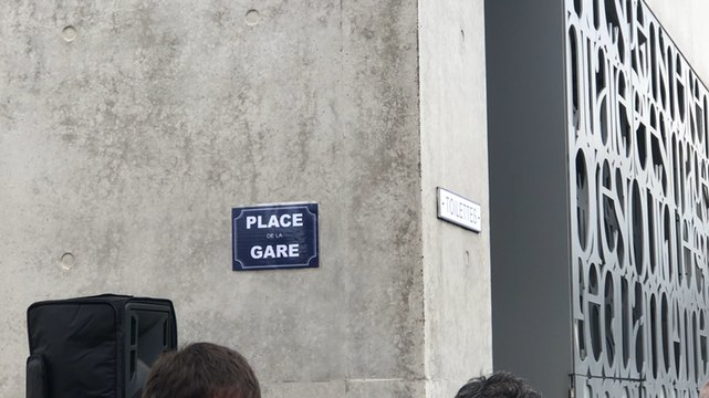 Manifestation des cheminots à Fougères