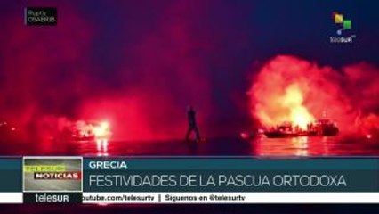 Celebran la Pascua ortodoxa en Grecia