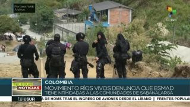 Denuncian a ESMAD por intimidar a comunidades afectadas en Sabanalarga