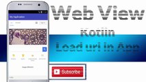 [ KOTLIN ] WEBVIEW  || in Android Studio Tutorial for beginners ||  Convert website into App