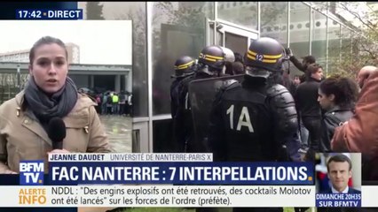 Download Video: Les CRS interviennent à l'université de Nanterre, 7 personnes ont été interpellées