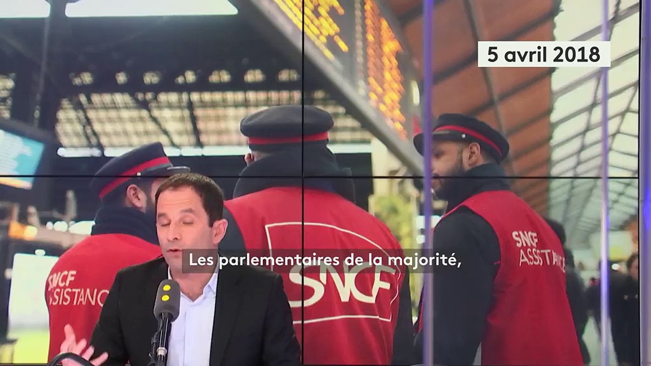 Benoît Hamon soutient les cheminots… mais jugeait la grève de la SNCF "en décalage" lorsqu'il était ministre
