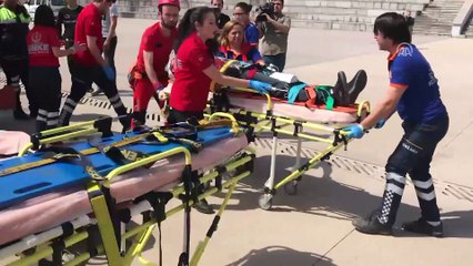 UMKE'den 'çoklu yaralanmalı trafik kazası” tatbikatı - KARABÜK