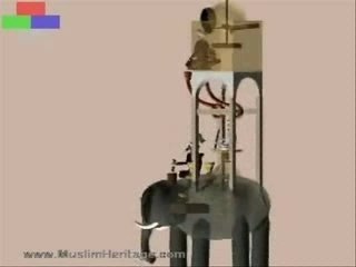 Al Jazari's Elephant Clock From The 12th Century