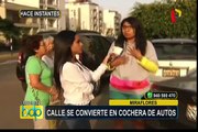 Miraflores: conductores usan calle como cocheras e invaden rampas para discapacitados