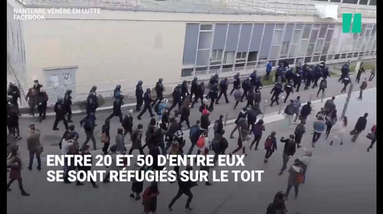 Les CRS interviennent à la fac de Nanterre pour déloger des étudiants