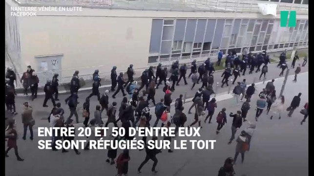 Les CRS interviennent à la fac de Nanterre pour déloger des étudiants