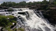 wonderful  waterfall in sonbhadra