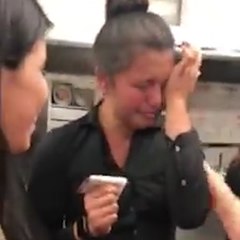 Restaurant Employees Surprise Colleague With Plane Ticket Home