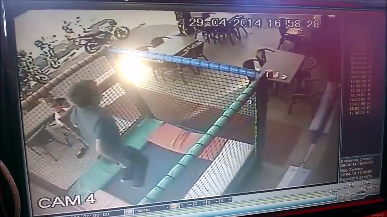 Trambolinden uzay boşluğuna kaçan eleman