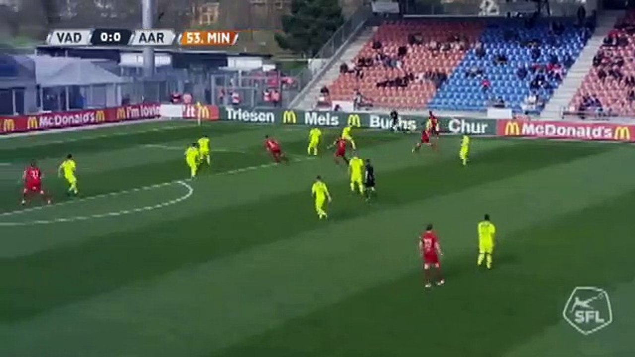 Vaduz 1:0 Aarau (Switzerland. Challenge League. 8 April 2018)